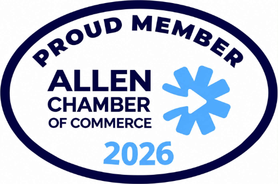 Proud member, Allen Chamber of Commerce 2026