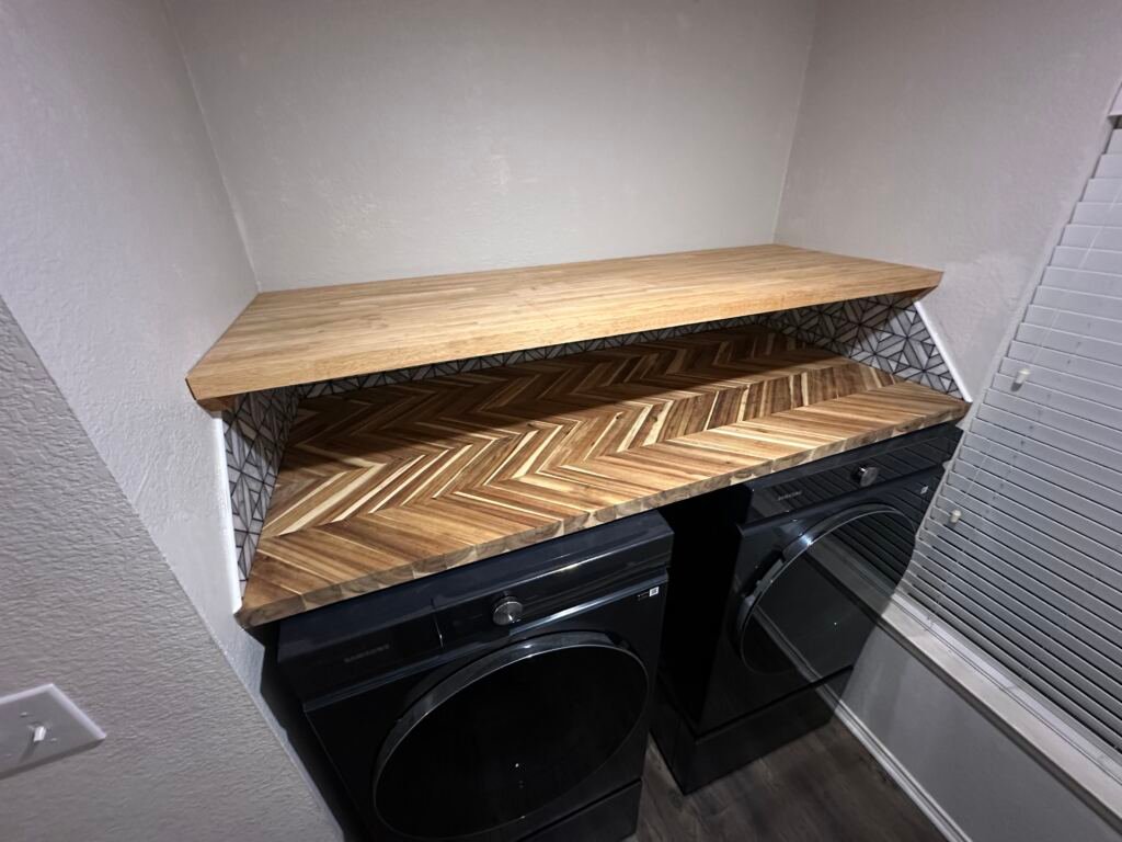 Laundry room shelves by Berglund Services
