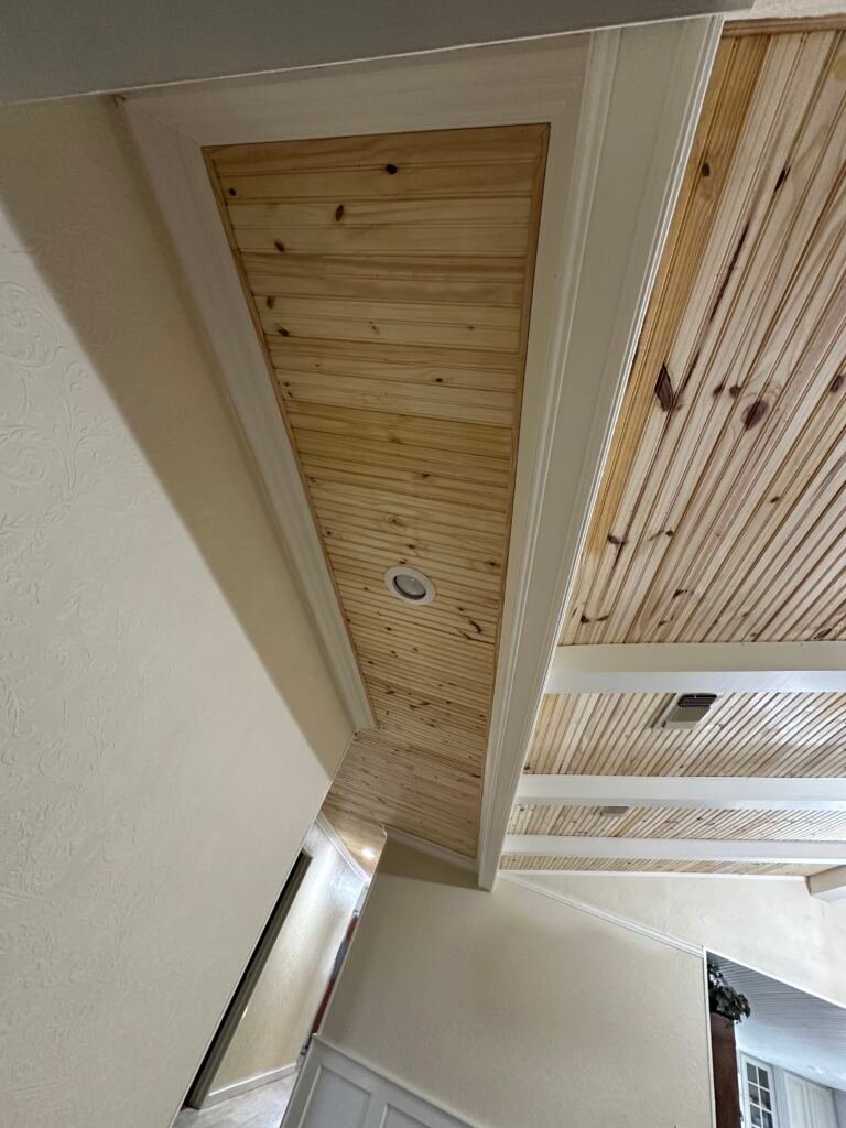 Tongue and groove ceiling by Berglund Services